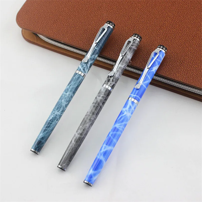 Ручка перьевая Jinhao 911 стальная с мраморным узором и сверхтонким наконечником 0 38