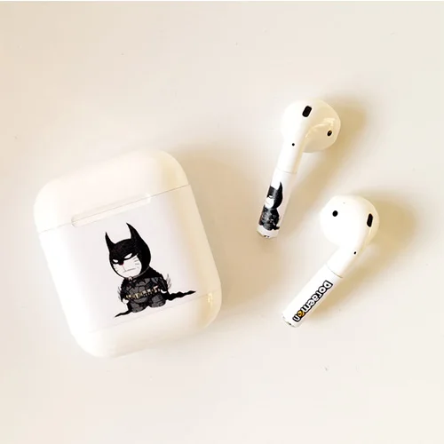 model 1 Крутая мультяшная наклейка для Apple, аксессуары для airpods, съемный чехол, анти-потеря, защитный силиконовый чехол, украшение для наушников - Цвет: model 1
