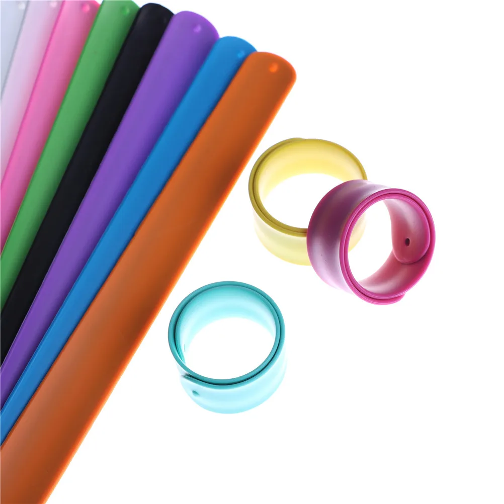 6PCS Rainbow Slap Bracelets baby shower favors party decoration girl birthday kids supply baptism gift New | Игрушки и хобби