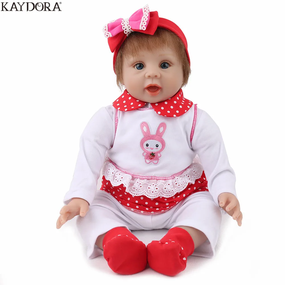 KAYDORA 16 дюймов 40 см силиконовые куклы для новорожденных Одежда &quotlifelike&quot