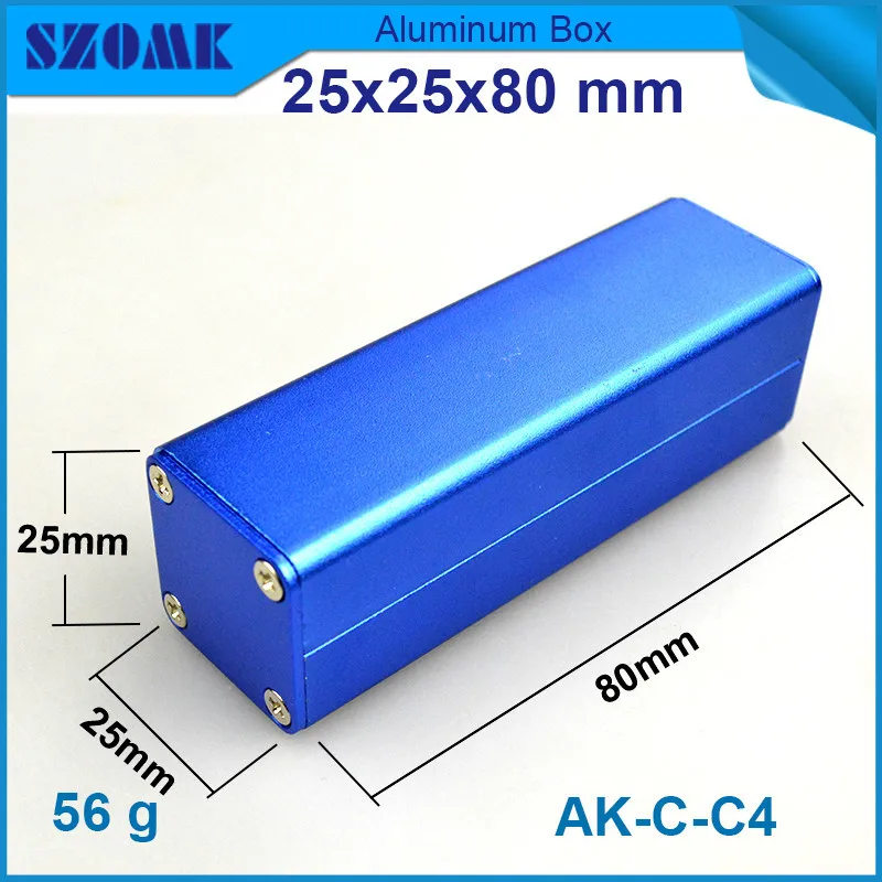 1 шт. маленький алюминиевый корпус темно-синий электронный переключатель для