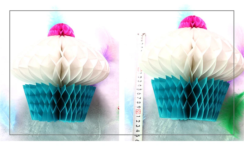 5 шт./лот бумажные фонарики в форме торта на день рождения соты детский душ