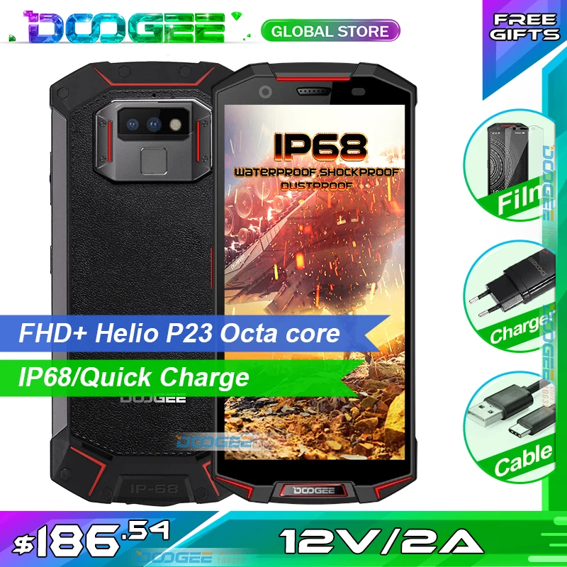Смартфон DOOGEE S70 lite защищенный IP68 5500 мАч 5 99 дюйма 4 + 64 ГБ 13 МП|Смартфоны| |