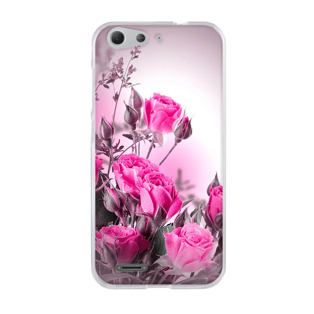 

For ZTE Blade D6 V6 Case Silicone Back Bumper For ZTE Blade X7 Capa Romantic Housing For ZTE Blade D6 Fundas Cover 5.0 inch
