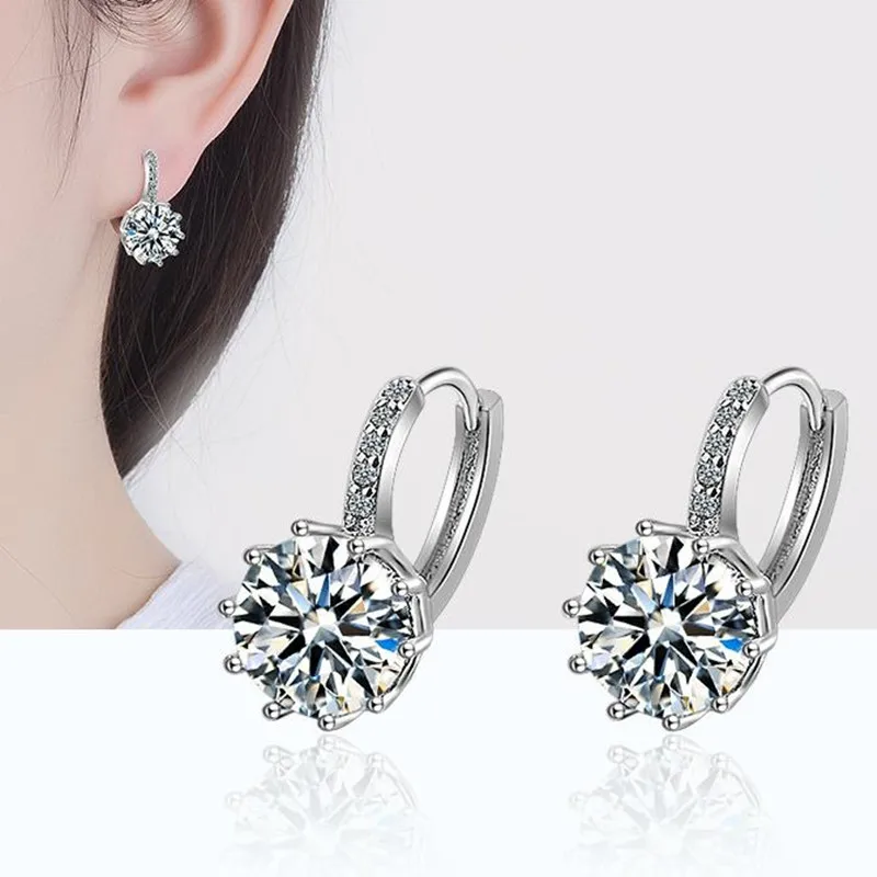 TJP блестящие серьги с кристаллами ААА женские вечерние для помолвки трендовые