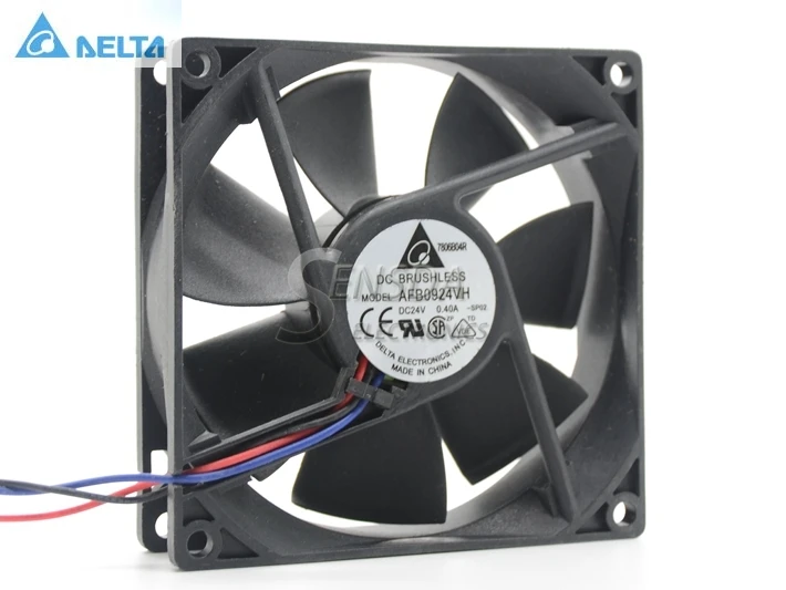 Для delta 9025 9 см 9225 92*92*25 мм afb0924vh 24v 0.4a преобразователь частоты двойной шаровой