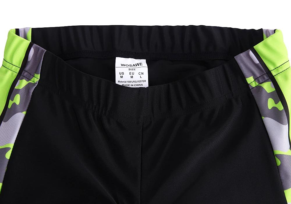 Камуфляжная одежда WOSAWE вело Джерси с коротким рукавом и гелевыми подушечками