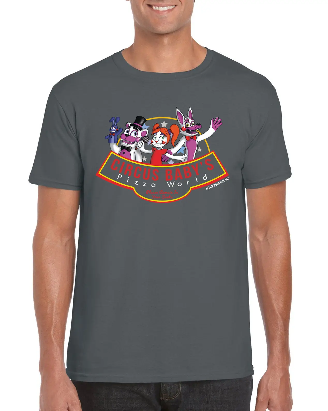 Цирк Детская футболка с надписью Piazza World FNAF Sister loance Video Game Inspired Подарочная
