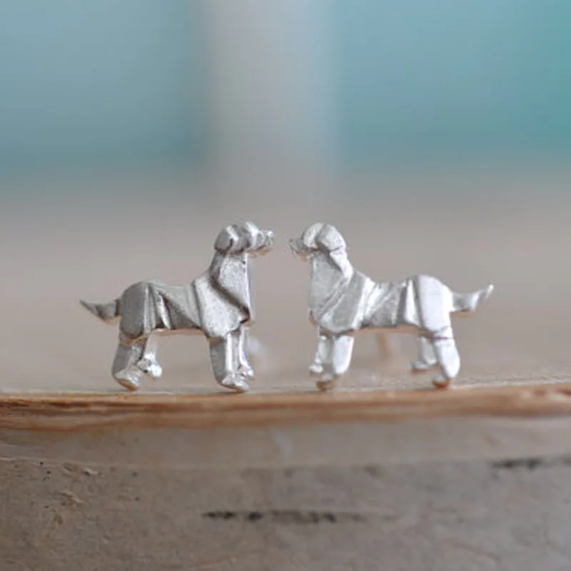 Labrador Retriever Origami Necklace Silver Golden Charm Pendant | Украшения и аксессуары