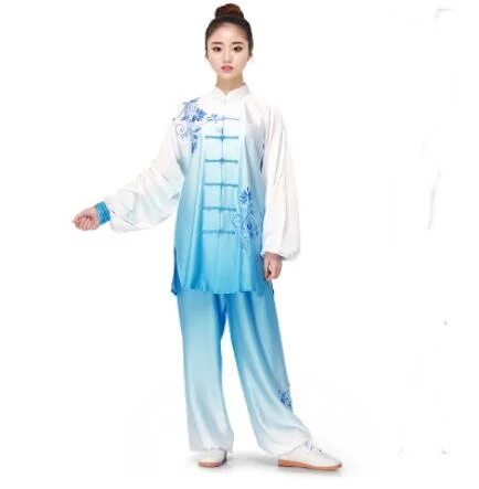 Tai chi форменная одежда тайчи одежда для женщин и мужчин wushu одежда костюм кунг-фу форма для единоборств упражнения KK2330 - Цвет: 2