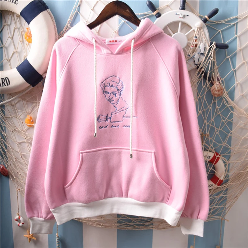 2019 оригинальные дизайн для женщин Повседневный хлопковый с капюшоном Толстовка