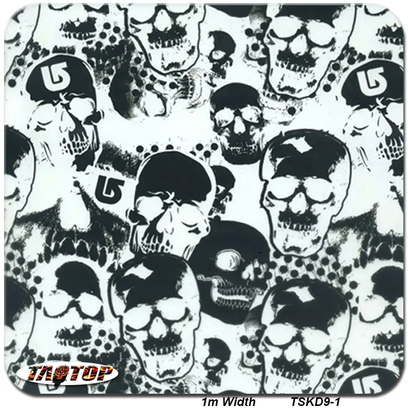 

50 Square Skull Hydrographic Films Width100CM TSA9 Water Transfer Printing Film