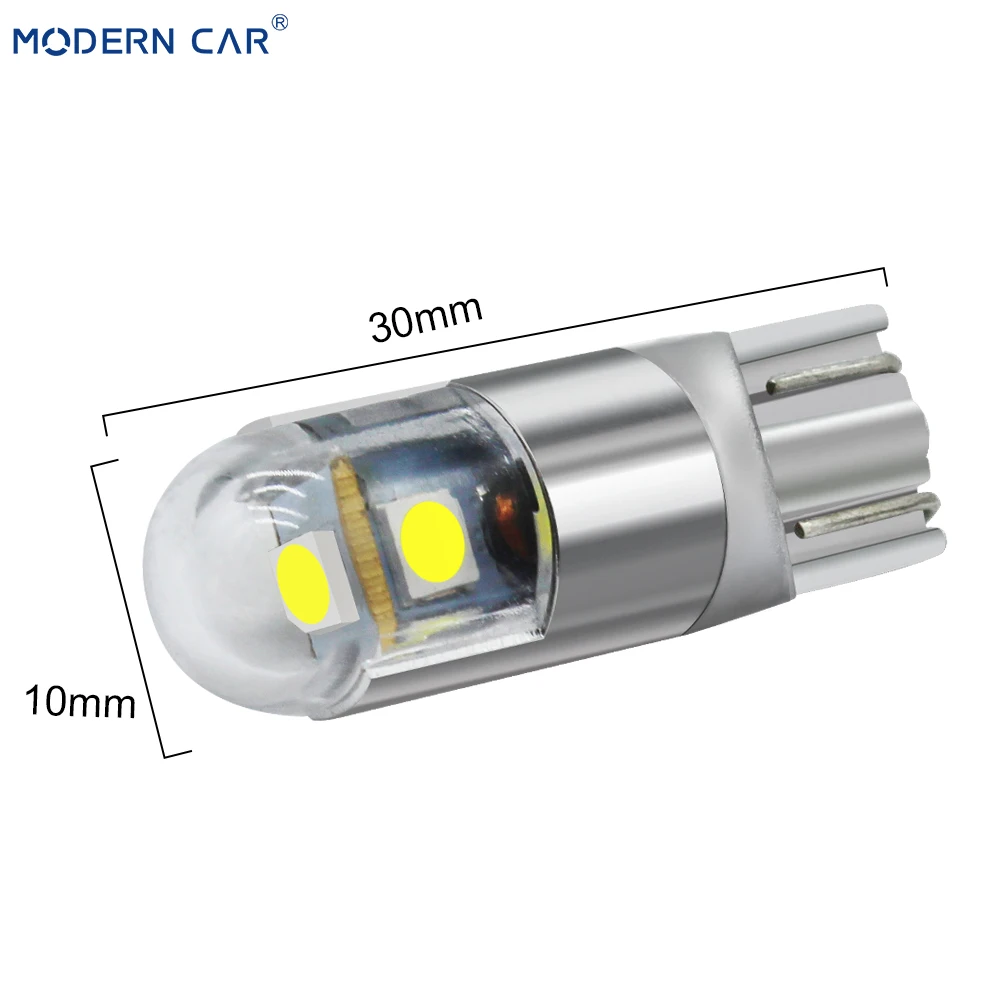 Современный автомобиль 2 шт. W5W светодиодный T10 3030 168 194 проигрывания сигнала лицензии светильник пластина светильник лампа багажника Габаритные огни лампа для чтения лампы
