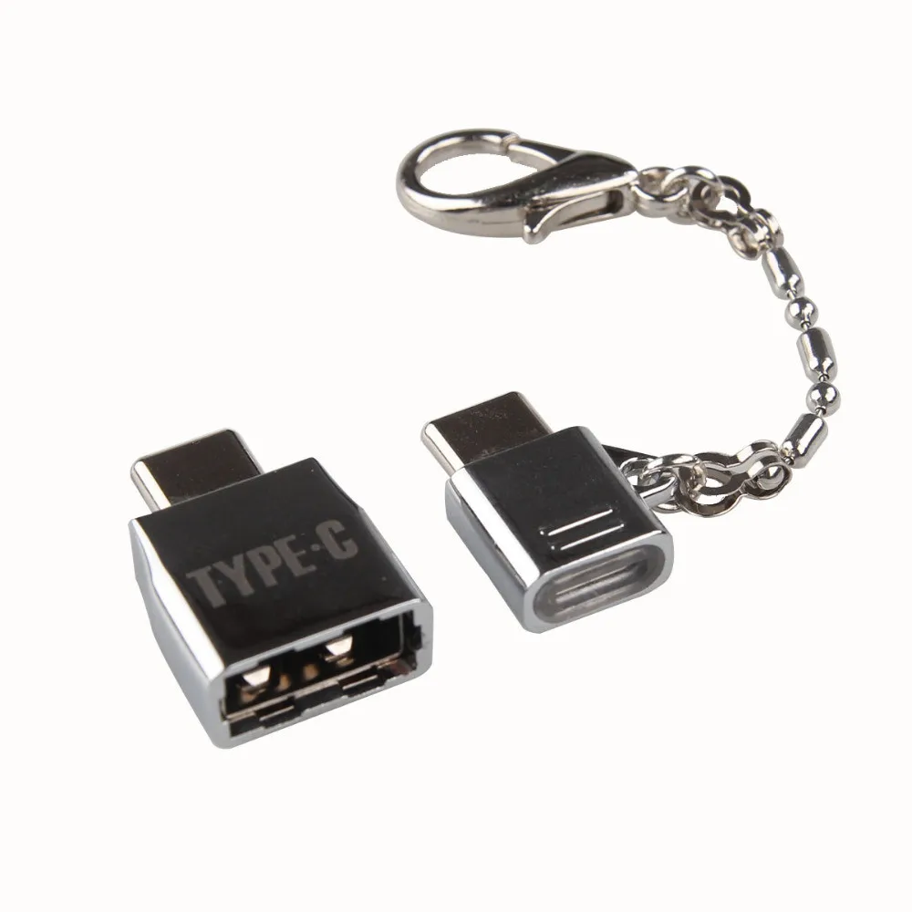 USB C OTG адаптер 2x Металлический Micro Type конвертер 2 0 Женский к 3 1 Мужской