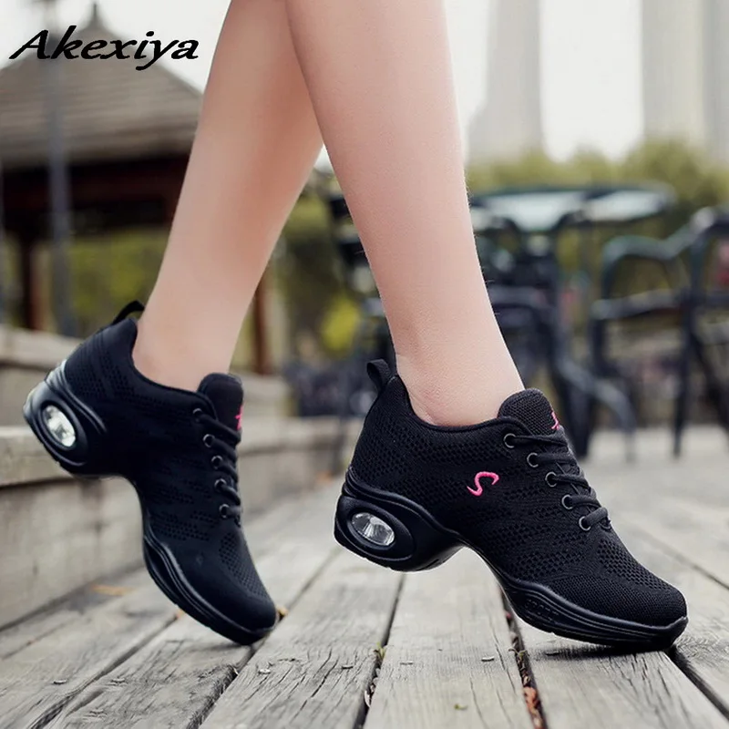 Женская танцевальная обувь для девочек; zapatillas mujer deportiva; ; кроссовки с сеткой; sapato feminino; Танцевальная обувь; женская обувь для танцев