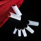 10 пакетов X 500 шт. C-образные накладные ногти натуральные квадратные акриловые накладные ногти C изогнутые накладные ногти оптом дизайн ногтей A0020