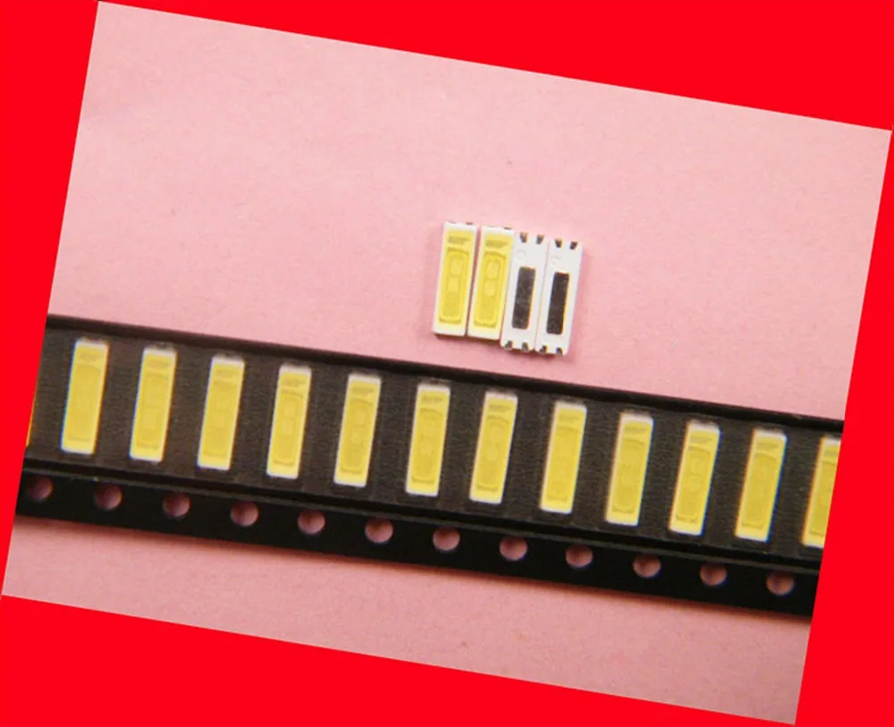100piece/lot for repair Konka Skyworth Changhong LCD TV LED backlight SMD LEDs 6V 7020 Cold white light emitting diode | Освещение