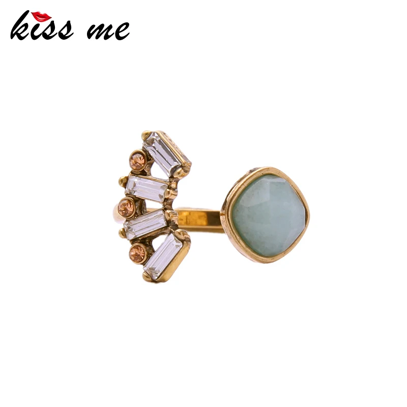 Женские кольца KISS ME Брендовые вечерние из сплава в стиле ретро|finger ring|brand rings for