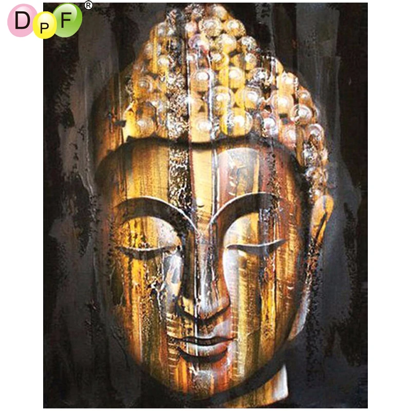 

DPF 5D DIY full square diamond painting cross stitch wear gold Buddha diamond embroidery mosaic painting decoration gift