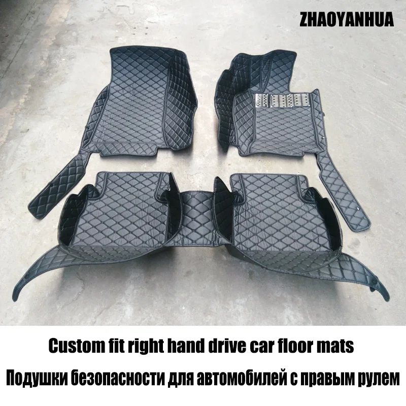 Custom fit car interior Accessories right hand drive floor mat for Hyundai Verna Sonata tucson VERACRUZ ACCENT AZERA ELANTRA | Автомобили