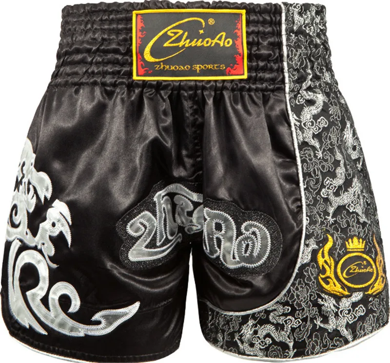 Мужские кикбоксинг MMA Muay Thai шорты для мальчиков тренировочный бой борцовка