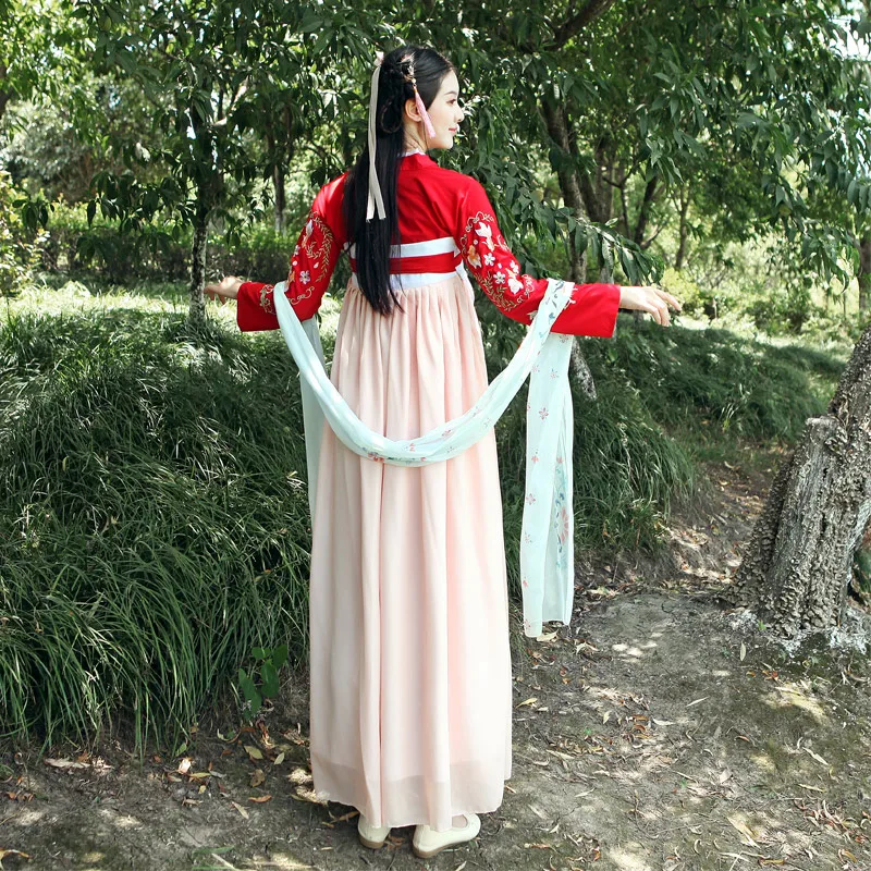 ancient chinese costume for women hanfu dress dance costumes stage performance | Тематическая одежда и униформа