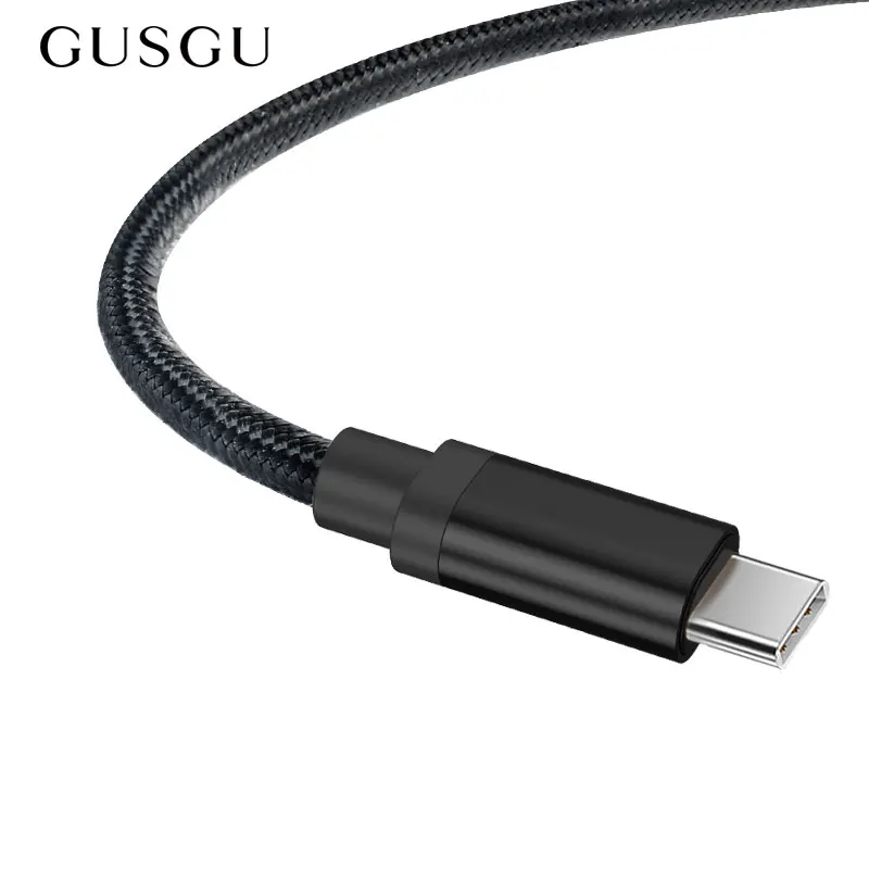 USB Type C кабель GUSGU для Samsung S9 S8 быстрая зарядка мобильный телефон синхронизации