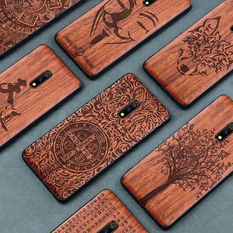 Новинка, чехол OPPO Realme X, тонкая деревянная задняя крышка, TPU, чехол-бампер для OPPO Realme X, чехол для телефона s