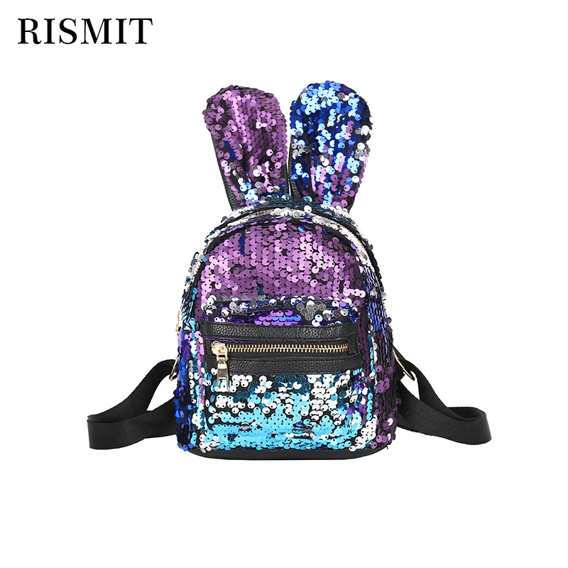 2019 школьный женский рюкзак с милыми заячьими ушками двойная сумка через плечо