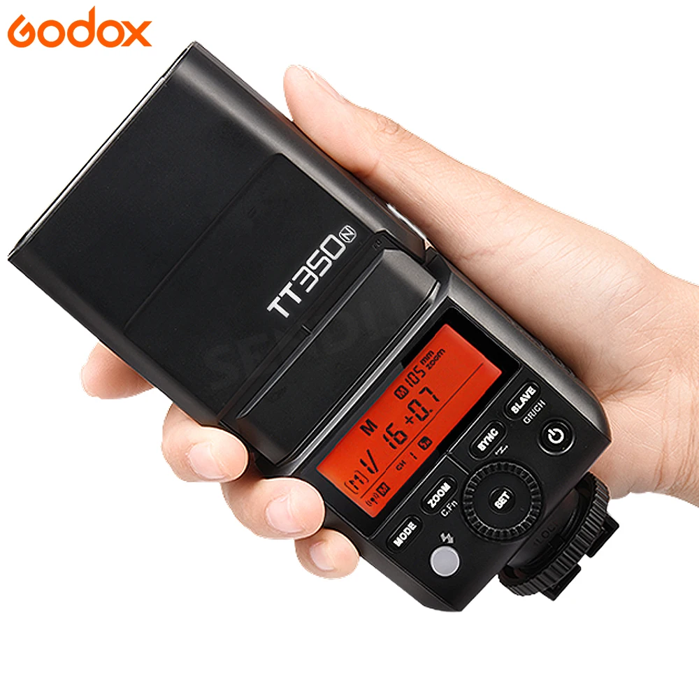 Godox Mini TT350N Вспышка Speedlite TTL HSS 1/8000S GN36 вспышка для камеры фотоаппарата Nikon