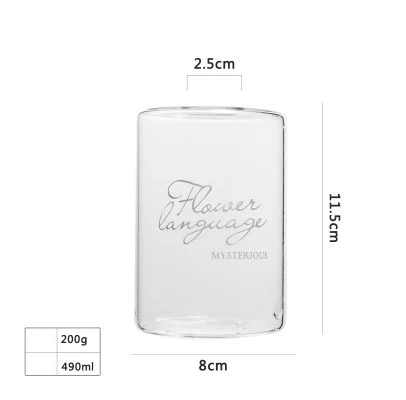 Flower L Скандинавская стеклянная банка для хранения, бутылка, скандинавский элегантный стол, минималистичный органайзер для хранения бутылки, гидропонная ваза для растений, домашний декор - Цвет: Flower L