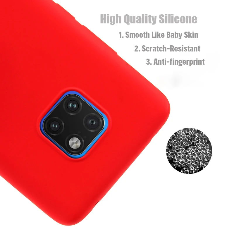 Роскошный защитный противоударный чехол из жидкого силикона для Huawei Mate 20 Pro 20X 10