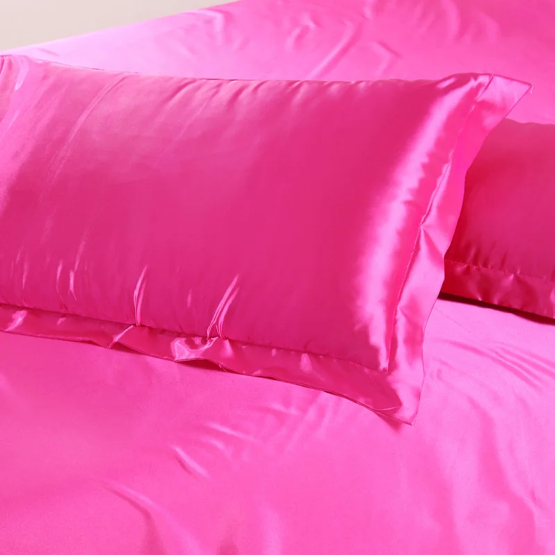 Недорогие Роскошные комплекты постельного белья шелковое одеяло пододеяльник