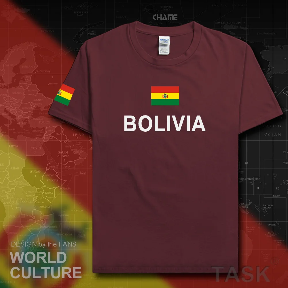 Bolivia Bolivian мужские футболки мода 2017 трикотажные изделия национальная команда