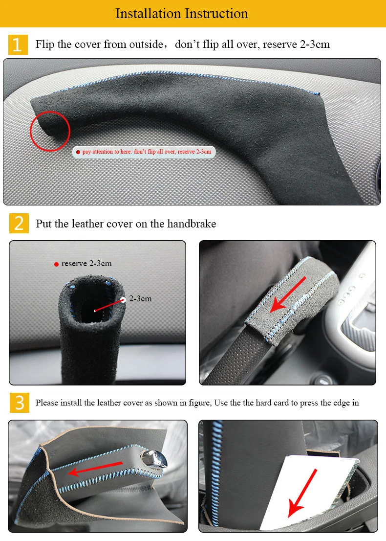 Наппа кожаные ручные тормоза для Suzuki Swift чехол из натуральной кожи ручной тормоз