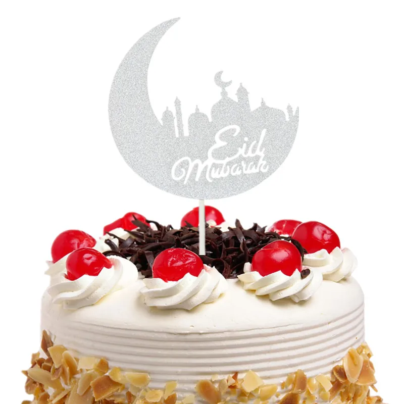 Аксессуары для торта Eid Mubarak искусственные украшения кексов детские дня рождения