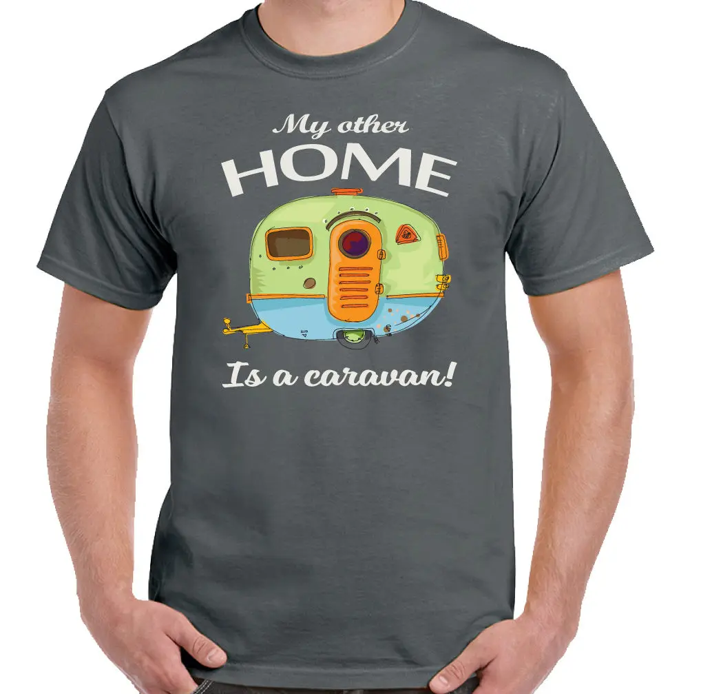 Мои другие дома Caravan Herren веселые Caravaning футболка Zelten Markise короткий рукав