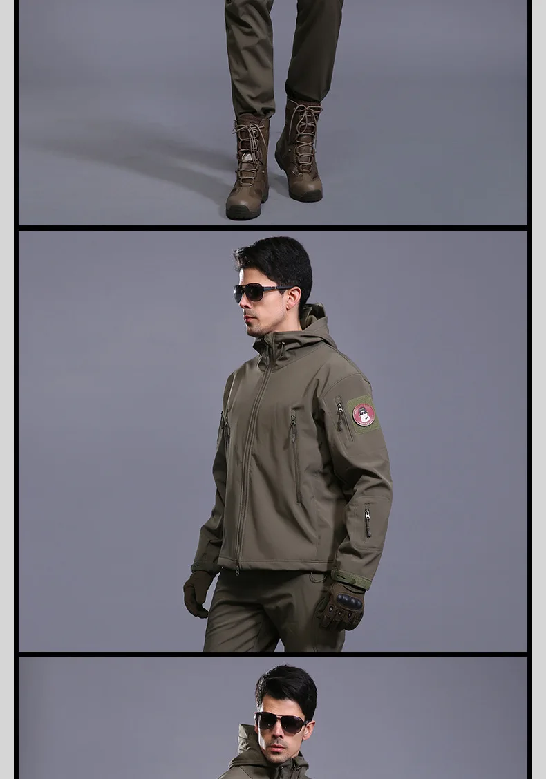 TAD брендовая куртка V4.0 Военная Тактическая мужская куртка скрывающаяся Акула кожа мягкая оболочка водонепроницаемая ветрозащитная Мужская ветровка куртка пальто