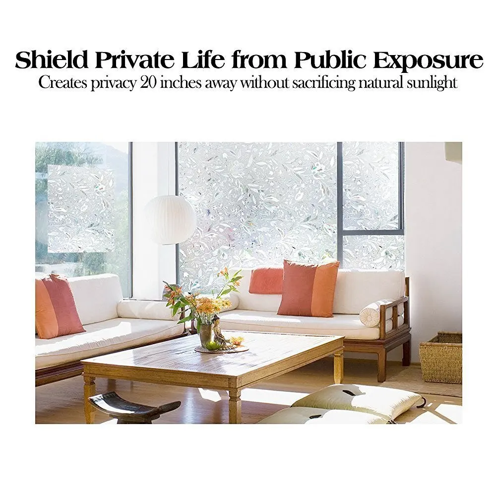 Тюльпан статичные наклейки для матового стекла стеклянная оконная пленка