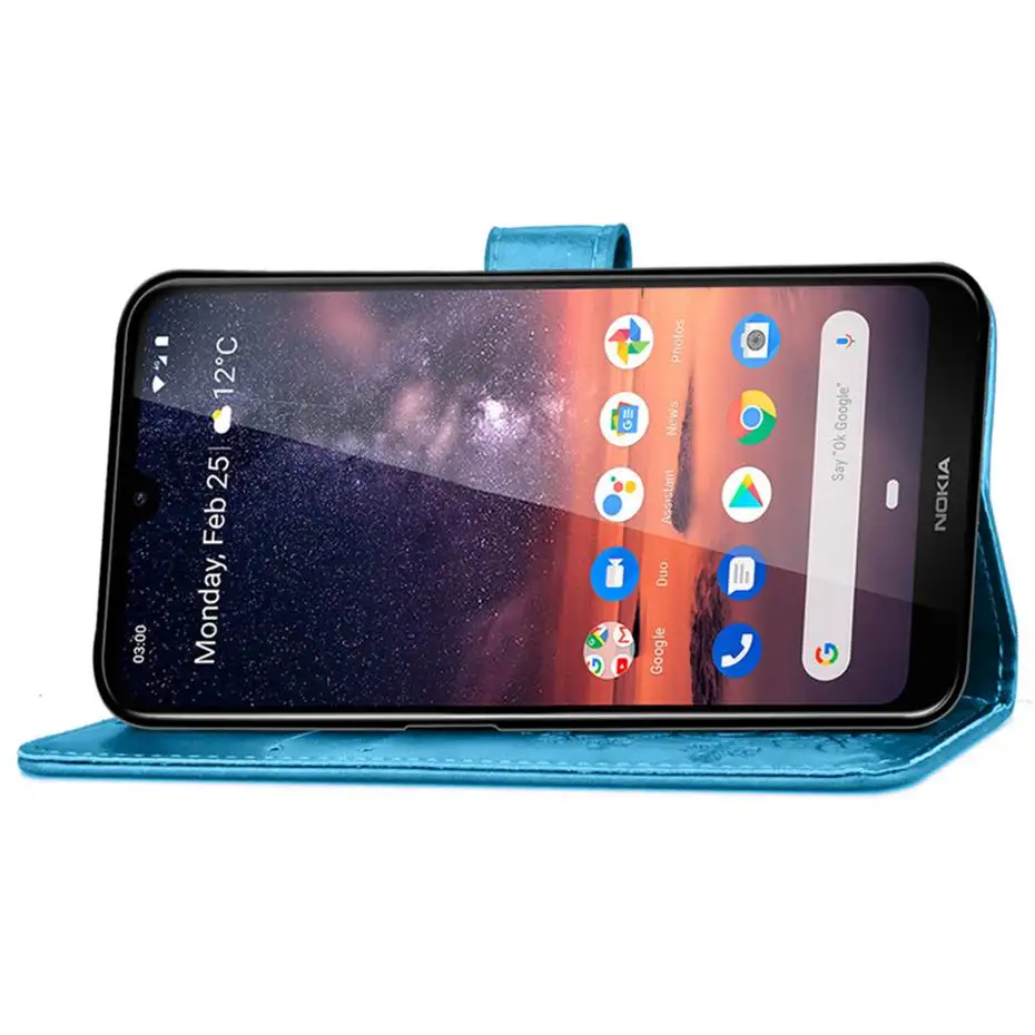 3D рельефный флип-чехол из искусственной кожи для NOKIA 3,2 чехол для Nokia 3,2 TA-1156 TA-1159 TA-1164 TA-1154 TA-1161 TA-откидной Чехол