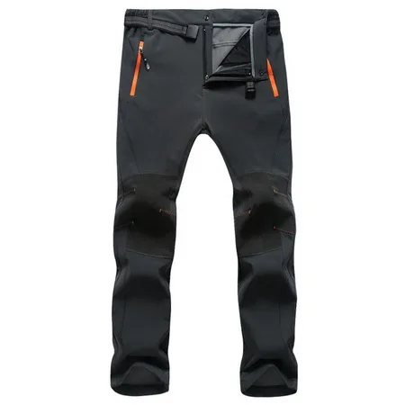 men gray LoClimb, мужские зимние походные брюки, мужские водонепроницаемые спортивные брюки, 5XL, для кемпинга, альпинизма, треккинга, софтшелл, лыжные брюки, AM108 - Color: men gray