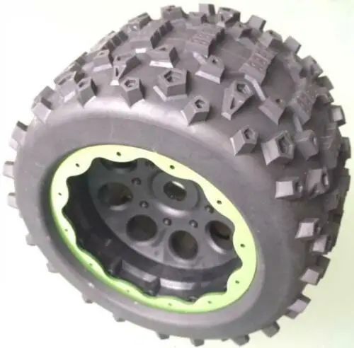Светло-зеленый 1/8 scaleTruck Badland 3," шина 1/2" офсетное колесо(2) Erevo Hpi savage - Цвет: Светло-зеленый