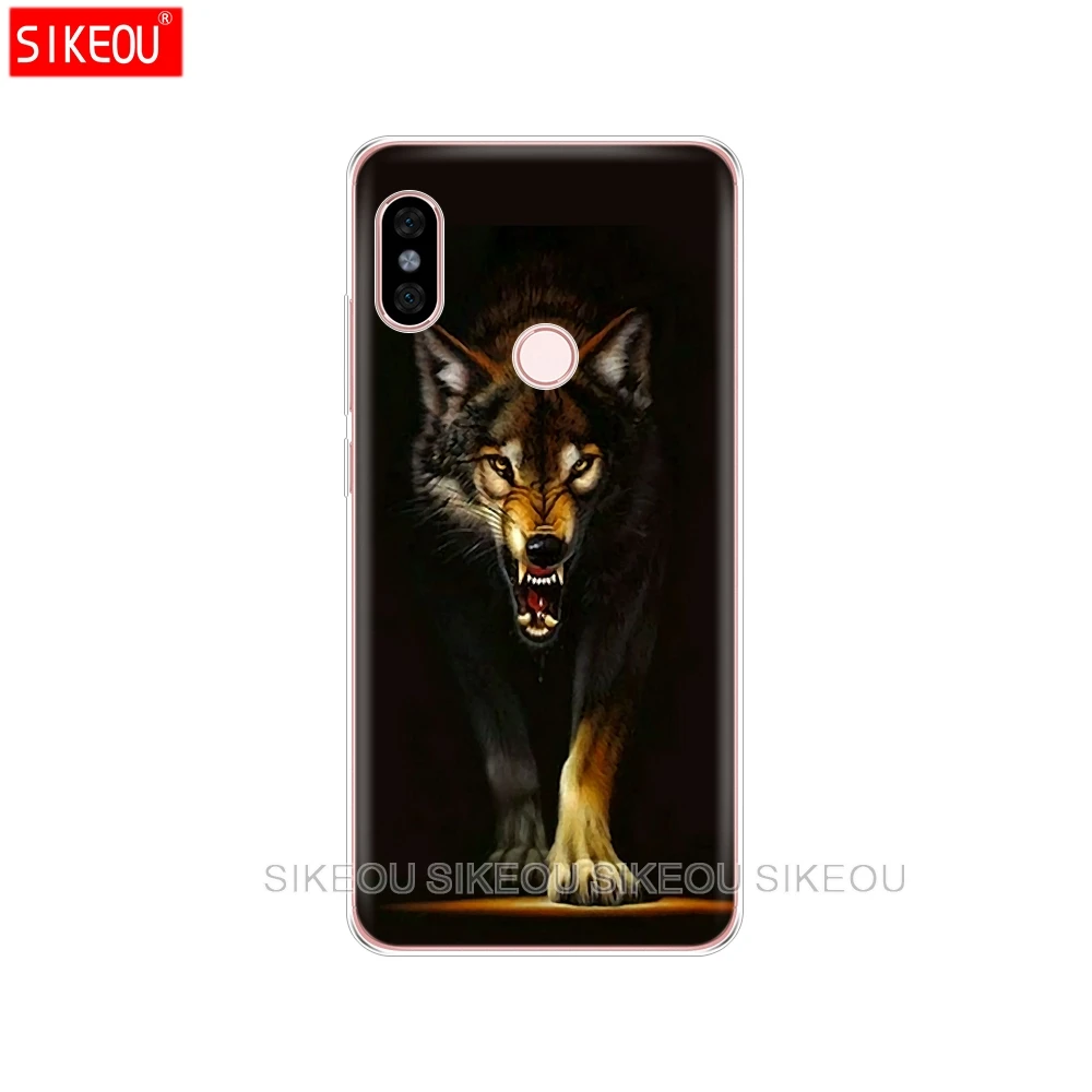 Силиконовый чехол для телефона Xiaomi redmi 5 4 1 1s 2 3 3s pro PLUS note 4X 4A 5A Dark Night Wolf | Мобильные
