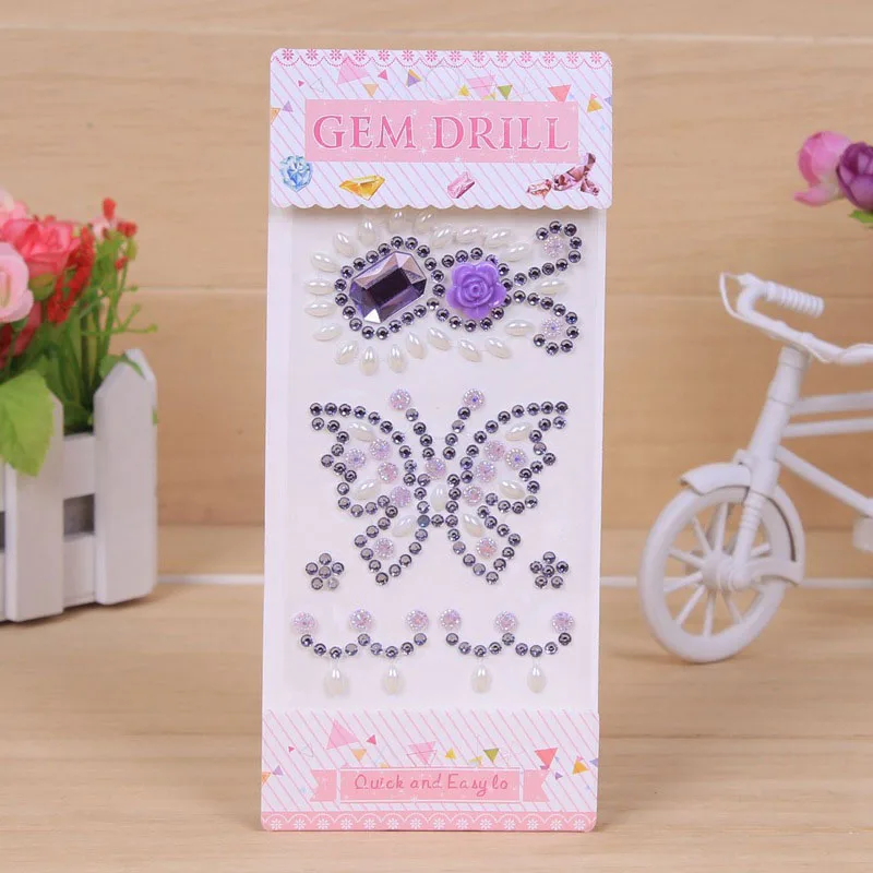 1 шт. наклейки с кристаллами для скрапбукинга|Канцелярские наклейки| |