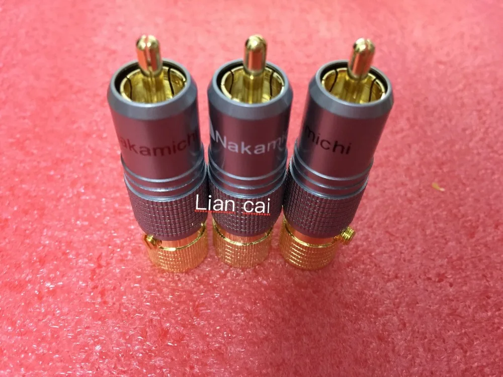 Хорошее качество 12 шт. позолоченный NAKAMICHI RCA разъем блокировки не под пайку