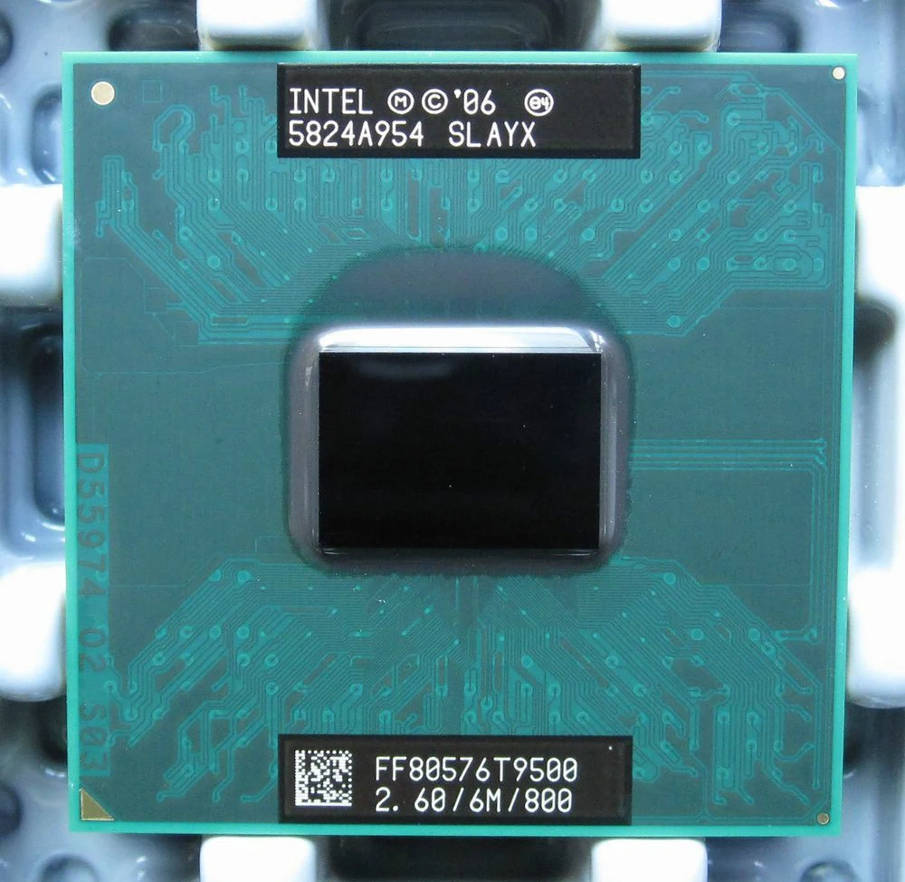 Оригинальный Для Intel Core 2 Duo T9500 Ноутбук Процессор 6 м Кэш/2.6 ГГц/800/Dual core ноутбук