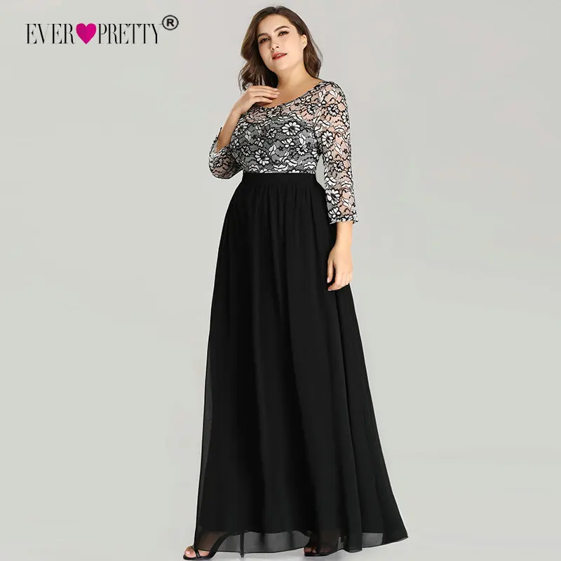 Robe De Soiree, красивое кружевное платье с длинным рукавом и v-образным вырезом на спине размера плюс, платья для матери невесты на свадьбу, недорогие вечерние платья трапециевидной формы