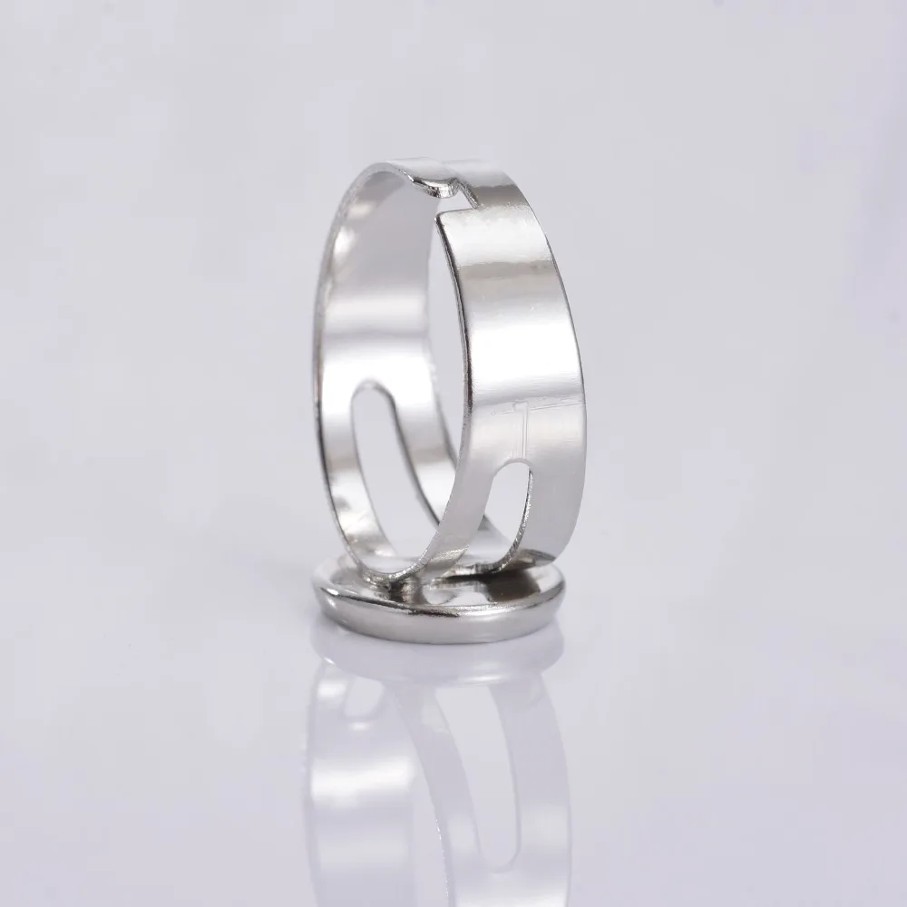 Регулируемая 10 мм круглая рамка Камея стекло кабошон кольцо основа заготовки для