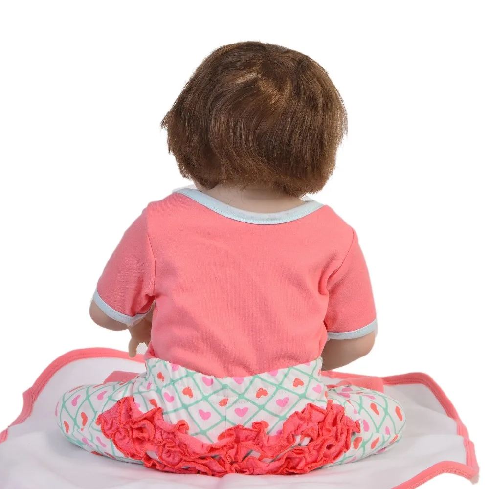 Bebe оригинальные куклы Reborn de Silicone девушка тело 57 см модные куклы игрушки для девочек boneca reborn Детские подарки bb reborn