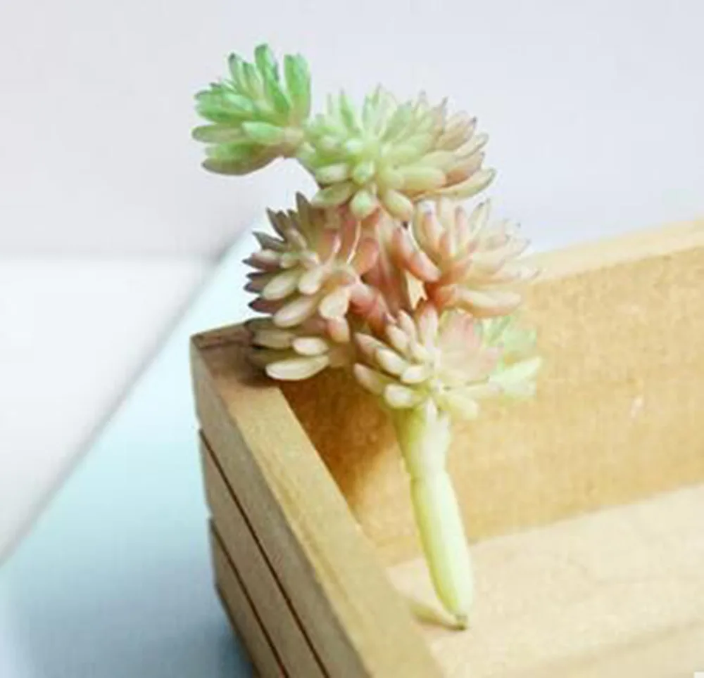 Искусственные растения DIY средней зеленой серии моделирования суккуленты